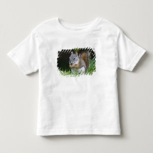 Camiseta Infantil Canadá, Colúmbia Britânica, Esquilo Vermelho do Pi