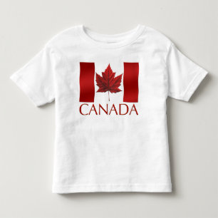 Camiseta Infantil Canadá Flag Todler Shirt Canada Baby Long Sleeve