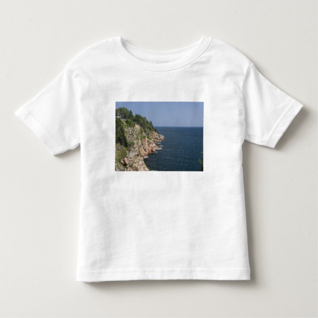 Camiseta Infantil Canadá, Nova Escócia, Ilha de Cape Breton, Cabot 2 (Frente)
