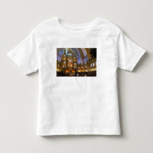 Camiseta Infantil Canadá, Quebec, Montreal. Interior de Notre
