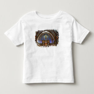 Camiseta Infantil Canadá, Quebec, Montreal. Interior do Notre 2