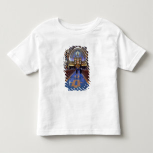Camiseta Infantil Canadá, Quebec, Montreal. Interior do Notre 3