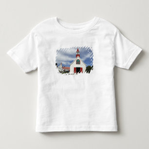 Camiseta Infantil Canadá, Quebec, Tadoussac. Petite Chapelle,