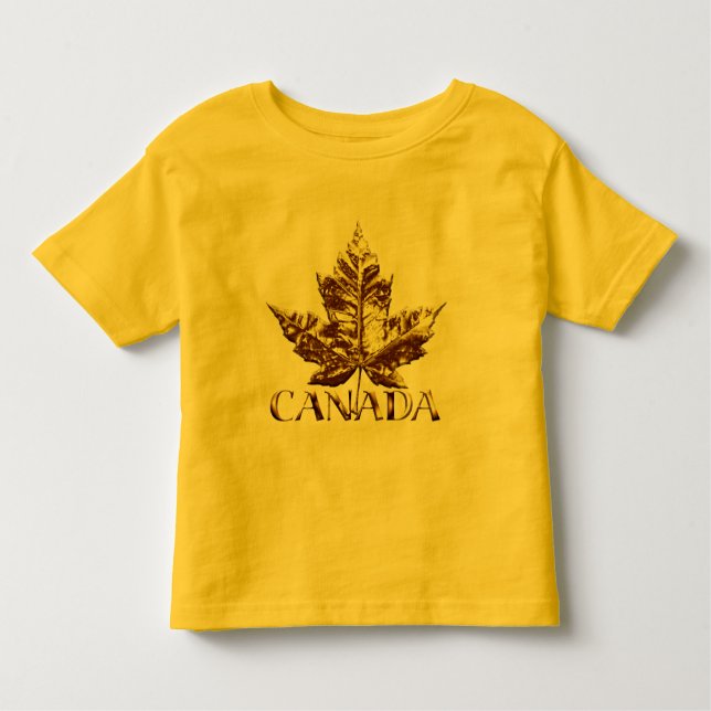 Camiseta Infantil Canadá Souvenir Toddler T-shirt Baby Canada Tee (Frente)