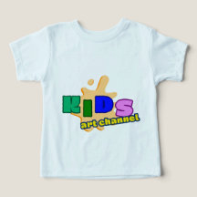 Camiseta Infantil Canal de Arte para Crianças Colo