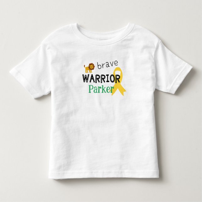 Camiseta Infantil cancer de infância.guerreiro valente.CustomToddler (Frente)