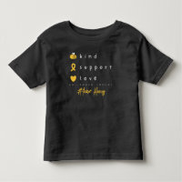 cancer de infância nome personalizado Toddler T-Sh