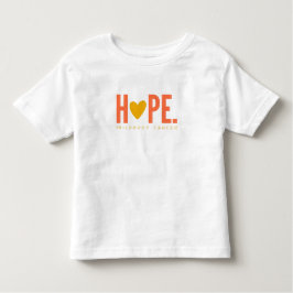 Camiseta Infantil cancer de infância Ouro ESPERANÇA Toddler T-Shirt