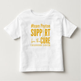 Camiseta Infantil cancer de infância suporte personalizado Toddler T