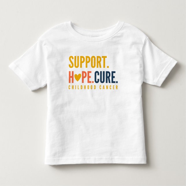 Camiseta Infantil cancer infantil cura a esperança Toddler T-Shirt (Frente)
