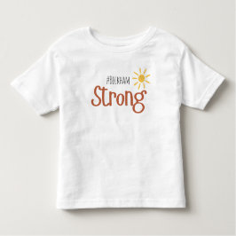 Camiseta Infantil cancer infantil forte Toddler T-Shirt