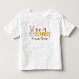 Camiseta Infantil cancer infantil. Personalizado #nome da equipe Tod
