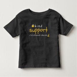 Camiseta Infantil cancer infantil seja gentil com Toddler T-Shirt