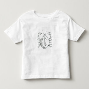 Camiseta Infantil Cancer (o caranguejo) uma ilustração 'do poétic