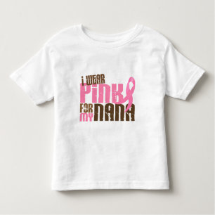 Camiseta Infantil Cancro da mama EU VISTO o ROSA PARA MINHA NANA 6,3