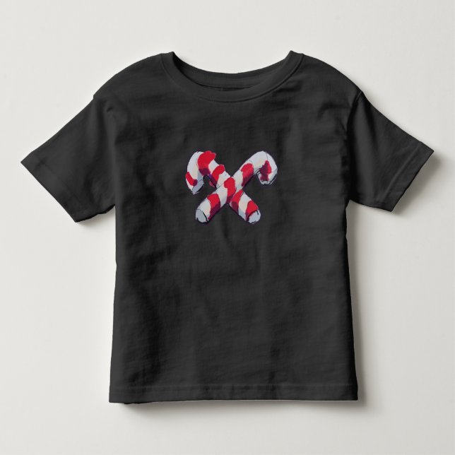 Camiseta Infantil Candy Cane de Natal (Frente)