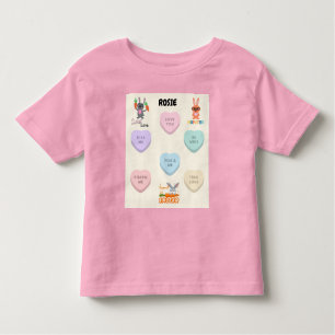 CAMISETA INFANTIL "CANDY & RABBITS" PERSONALIZADO TODDLER T-SHIRT