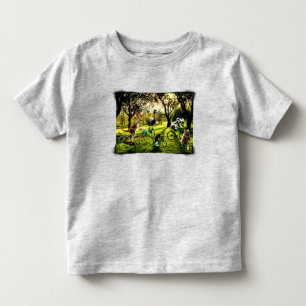 Camiseta Infantil Canguru Koala Wombat Emu Ciclismo Engraçado