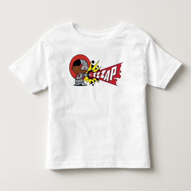 Camiseta Infantil Canhão Cibernético de Chibi Cyborg (Frente)