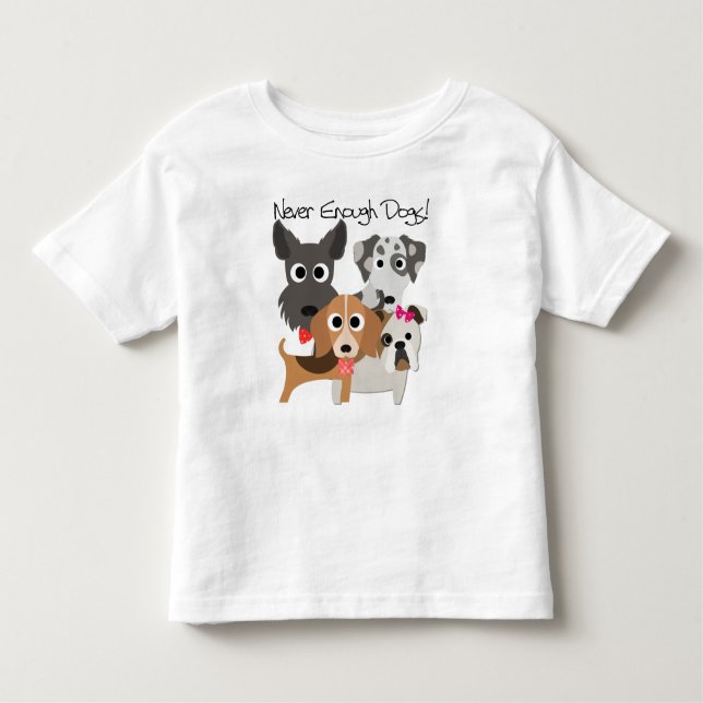 Camiseta Infantil Caninos Nunca Suficientes (Frente)