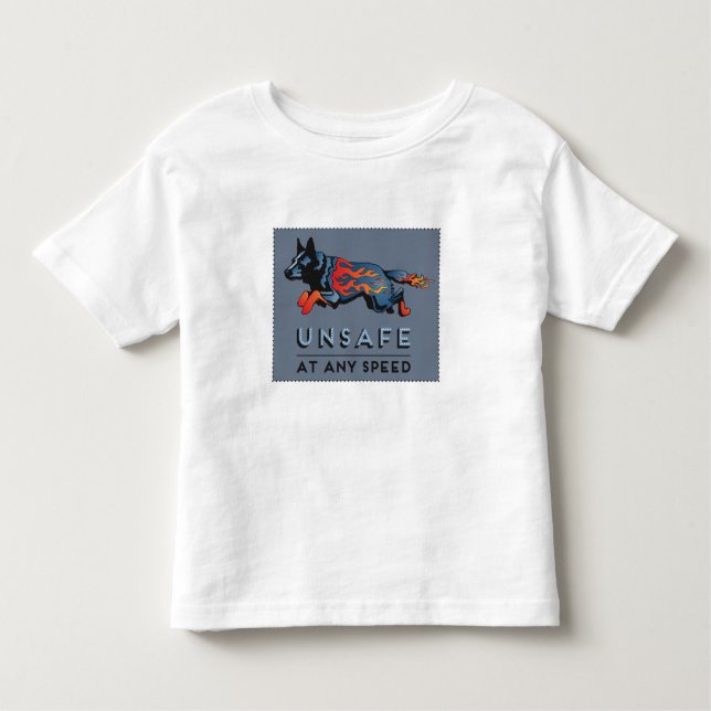 Camiseta Infantil Cão australiano do gado - inseguro em alguma (Frente)