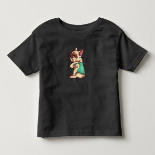 Camiseta Infantil cão-de-banho francês adoro o presente de amante