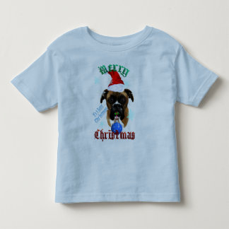Camiseta Infantil Cão do pugilista do Maravilhoso-Natal