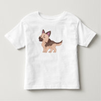 Cão German shepherd Kawaii