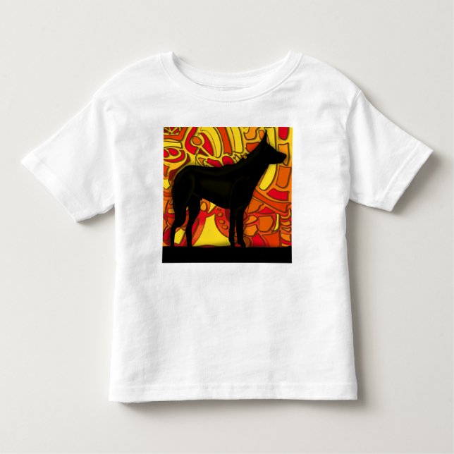 Camiseta Infantil Cão Kelpie australiano (Frente)