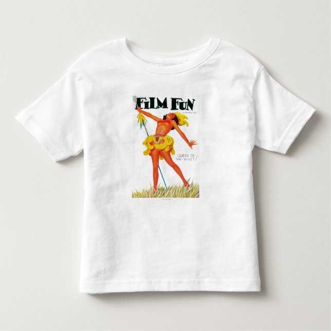 Camiseta Infantil Capa de revista 4 do divertimento do filme (Frente)