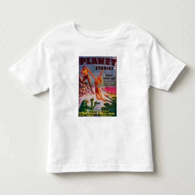Camiseta Infantil Capa de revista 8 das histórias do planeta (Frente)