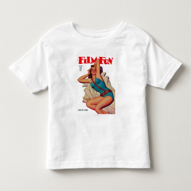Camiseta Infantil Capa de revista 9 do divertimento do filme (Frente)