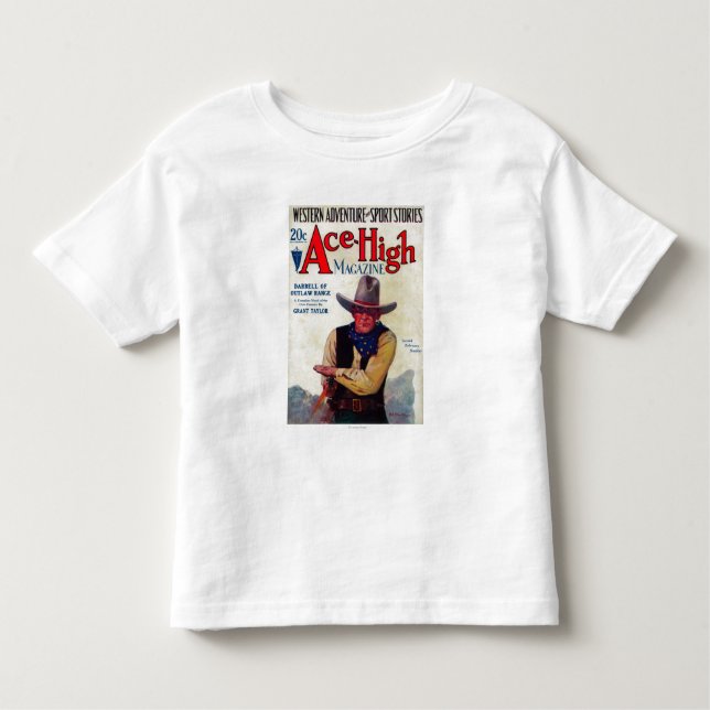 Camiseta Infantil Capa de revista alta do ás (Frente)