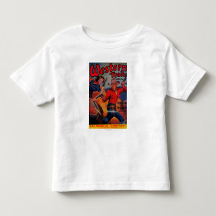 Camiseta Infantil Capa de revista ocidental das fugas