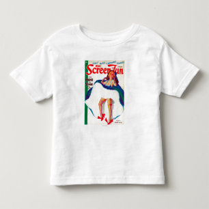 Camiseta Infantil Capa de revista real 3 do divertimento da tela