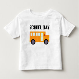 Camiseta Infantil Capa longa do miúdo bonito do dia escolar do auto