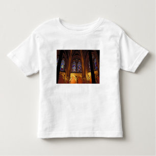 Camiseta Infantil Capela inferior de La Sainte-Chapelle, Paris, 2