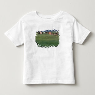 Camiseta Infantil Capela San Quirico d'Orcia, Toscana, Itália