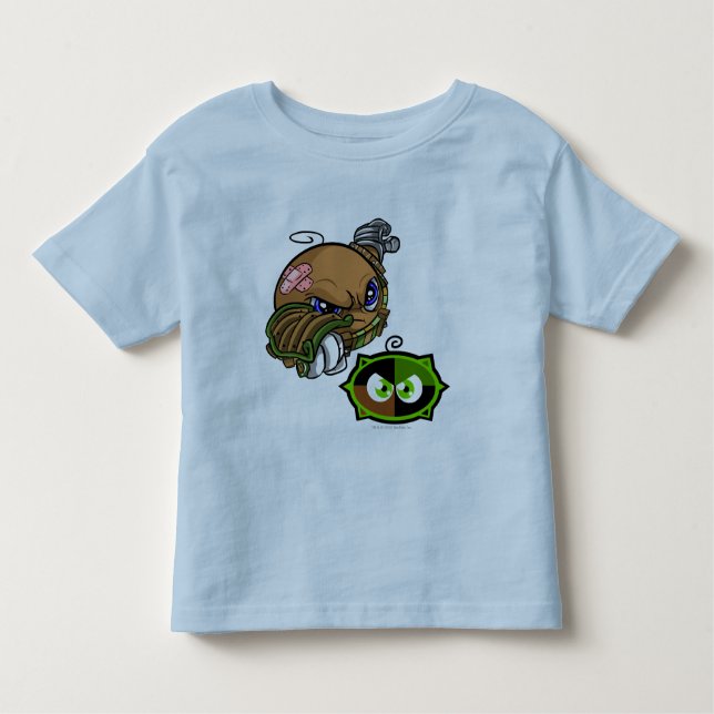 Camiseta Infantil Capitão 1 da equipe do lago Kiko (Frente)