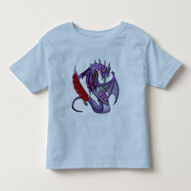 Camiseta Infantil Capitão 2 da equipe da citadela de Darigan (Frente)