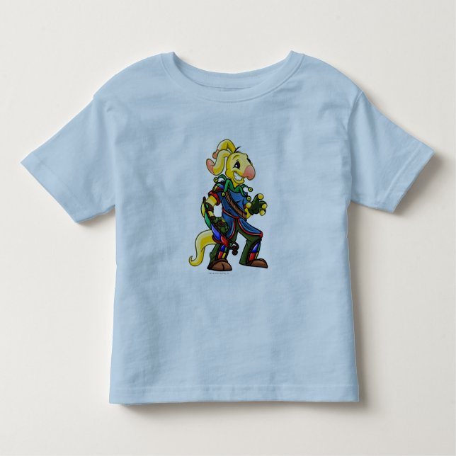 Camiseta Infantil Capitão 2 da equipe da ilha de Roo (Frente)
