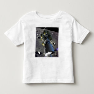 Camiseta Infantil Capitulação do artista de uma nave espacial nova