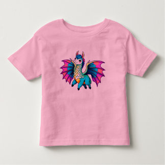 Camiseta Infantil capricho fofo do dragão de lama