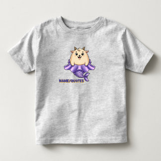 Camiseta Infantil Capricórnio Fofo em Cartoon – Zodíaco Caprichoso