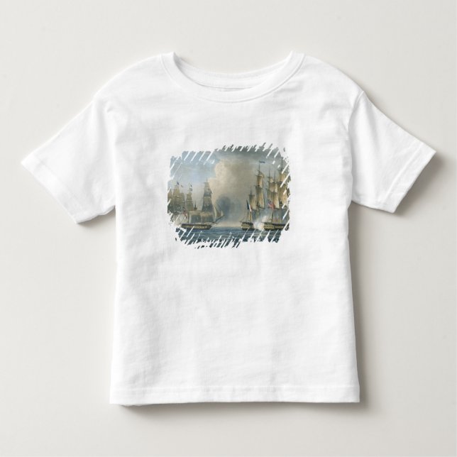 Camiseta Infantil Captação do Pomone por HMS Arethusa fora de Cuba (Frente)