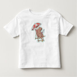 Camiseta Infantil Capybara de férias
