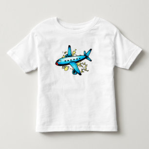 Camiseta Infantil Cara plana azul