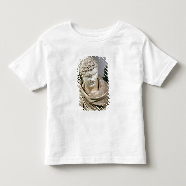 Camiseta Infantil Caracalla, o mármore romano cuirassed o busto, (Frente)