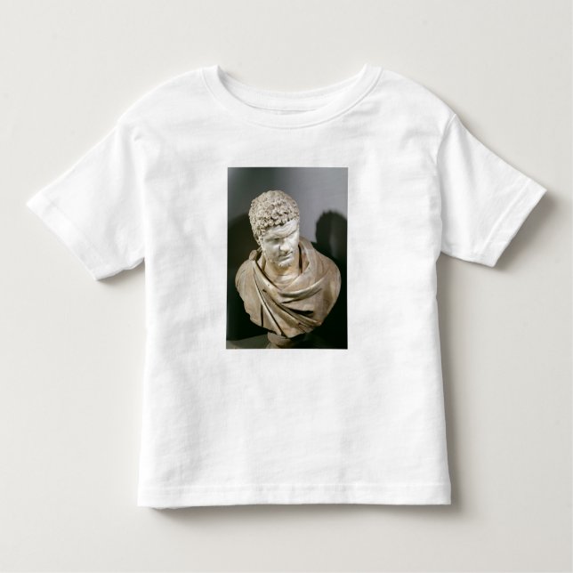 Camiseta Infantil Caracalla, o mármore romano cuirassed o busto, (Frente)