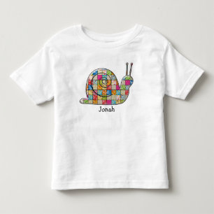 Camiseta Infantil caracol dos retalhos